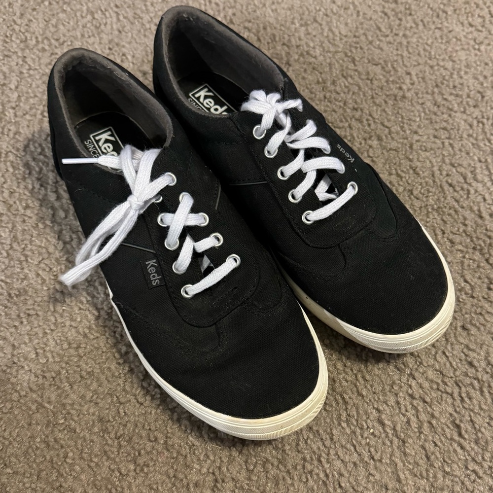 Keds black court sneakers